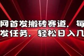 赚钱项目全网首发搬砖赛道，每天发发任务，轻松日入几张【揭秘】11-23冒泡网