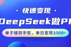 简单项目用DeepSeek做PPT，快速变现，单子接到手软，单日变现多张02-22冒泡网