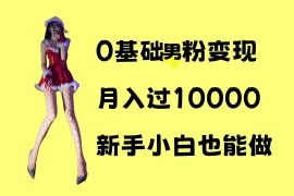 2024最新0基础男粉s粉变现，月入过1w+，操作简单，新手小白也能做【揭秘】12-15冒泡网