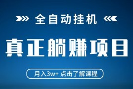 实战全自动挂机项目月入3w+真正躺平项目不吃电脑配置当天见收益03-24福缘网