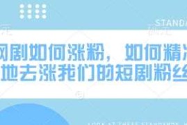 手机创业网剧如何涨粉，如何精准地去涨我们的短剧粉丝03-06冒泡网
