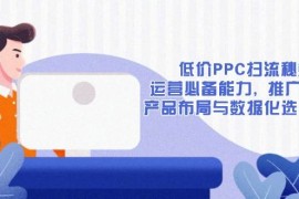 实战（13879期）低价PPC扫流秘籍：运营必备能力,推广基础,产品布局与数据化选款详解01-01中创网