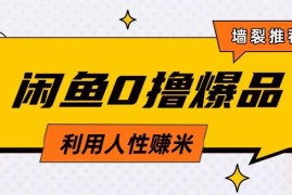 创业项目咸鱼0撸玩法利用人性售卖商品达到日挣2张的效果03-21冒泡网