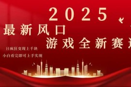 每日（14353期）2025游戏广告暴力玩法，小白看完即可上手02-27中创网