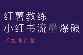 创业项目红薯教练-小红书内容运营课，小红书运营学习终点站12-28冒泡网