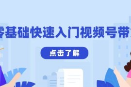 每日（13850期）零基础快速入门视频号带货：学会用剪映制作爆款视频，助你变现收益翻倍12-29中创网
