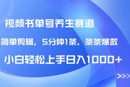 （14283期）DeepSeek+既梦做养生书单号，条条爆款5分钟1条，轻松日入1000+