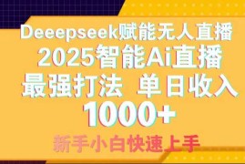实战（14596期）智能Ai无人直播最强打法。单日收入1000+零违规零风控小白轻松上手03-20中创网