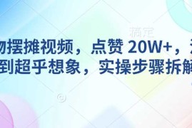 2025最新AI动物摆摊视频，点赞20W+，流量好到超乎想象，实操步骤拆解02-07冒泡网