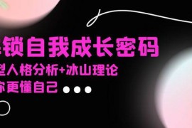 2024最新（13574期）某社群课程，解锁自我成长密码，九型人格分析+冰山理论，让你更懂自己12-05中创网