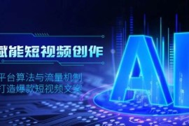 实战AI赋能短视频创作，揭秘平台算法与流量机制，助力打造爆款短视频文案01-05福缘网