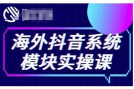 2024最新海外抖音Tiktok系统模块实操课，TK短视频带货，TK直播带货，TK小店端实操等12-30冒泡网
