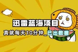迅雷浏览器项目_真就每天忙活10分钟，完整拆解+热点把控(超详细拆解教程)