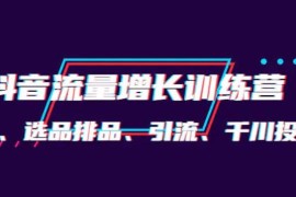 月销1.6亿实操团队的抖音流量增长训练营-起号、选品排品、引流等