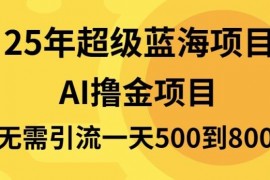 实战（13746期）25年超级蓝海项目一天800+，半搬砖项目，不需要引流12-21中创网