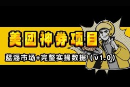 热门项目美团神券神会员_入门级教程，外卖券膨胀推广项目【全网首发，全新蓝海】12-21冒泡网