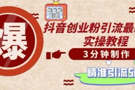 2025最新（14148期）轻松制作创业类视频，不违规、不封号，可矩阵批量发布，一天被动加精准&#8230;03-25中创网