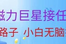 2024快手磁力巨星做任务,小白无脑单号日入500的方法。