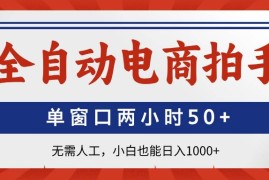 （14416期）全自动电商拍手，单窗口两小时50+无需人工，小白也能日入1000+