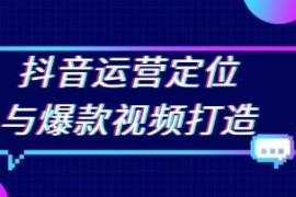 抖音运营定位与爆款视频打造，定位运营方向，挖掘爆款选题，提升播放量携手抖音号运营